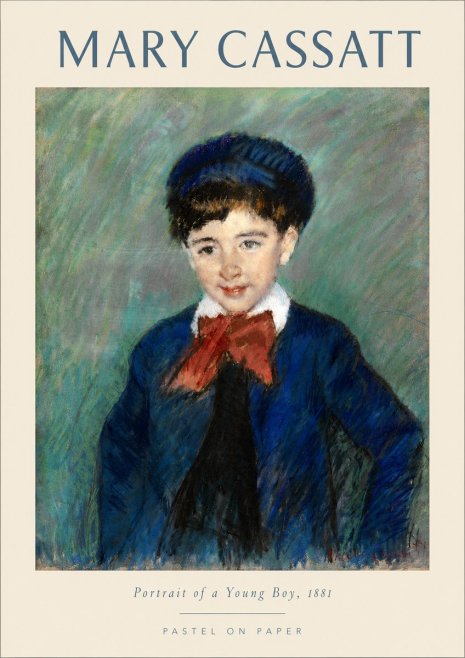 Mary Cassatt Portrait of a Young Boy, 1881 No4 - Plakát