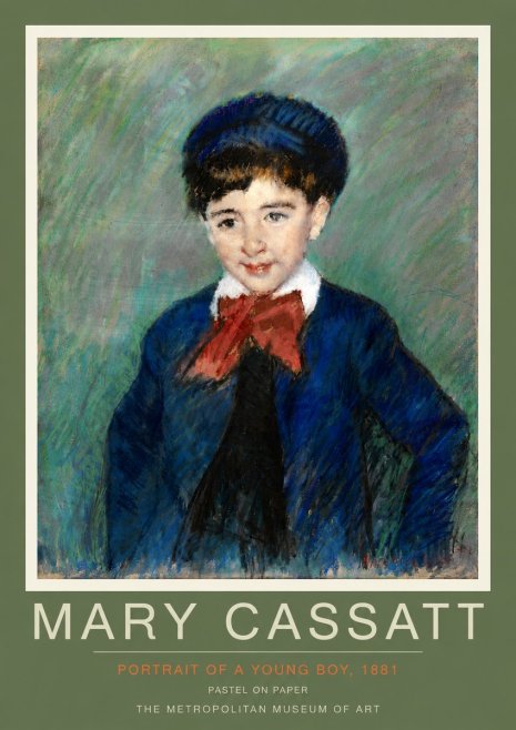 Mary Cassatt Portrait of a Young Boy, 1881 No5 - Plakát