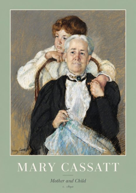 Mary Cassatt Mother and Child V No3 - Plakát