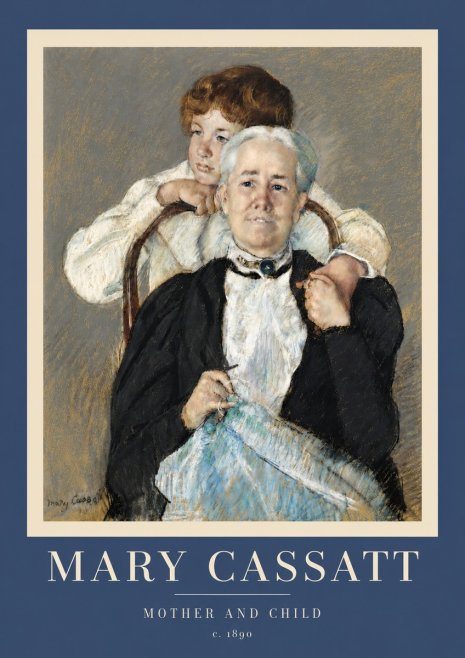 Mary Cassatt Mother and Child V No5 - Plakát