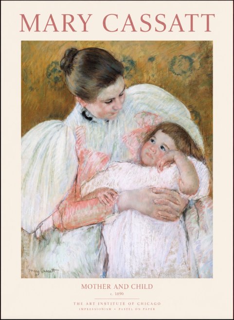 Mary Cassatt Mother and Child VI No1 - Plakát