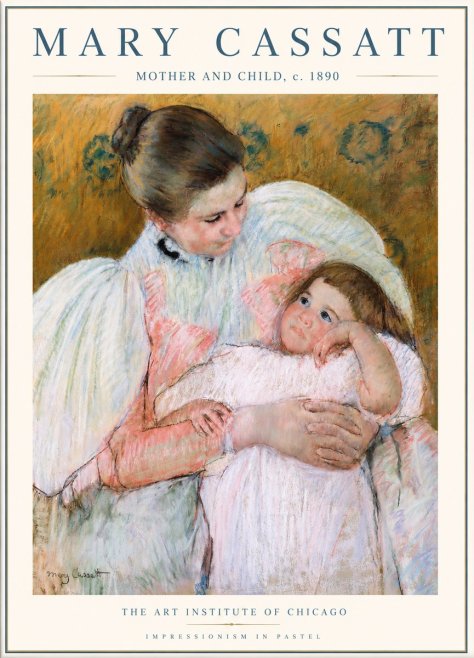 Mary Cassatt Mother and Child VI No3 - Plakát