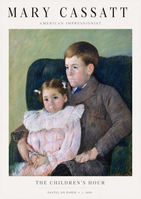 Mary Cassatt The Children's Hour No5 - Plakát