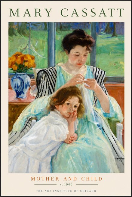 Mary Cassatt Mother and Child VII No2 - Plakát