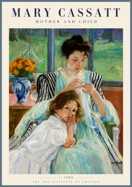 Mary Cassatt Mother and Child VII No6 - Plakát