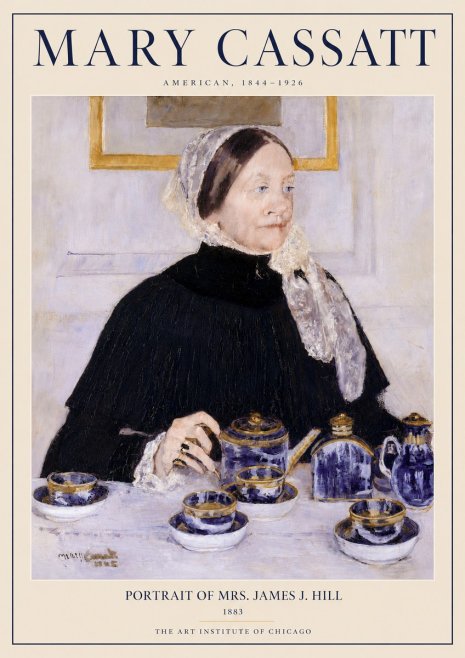 Mary Cassatt Portrait of Mrs. James J. Hill No3 - Plakát