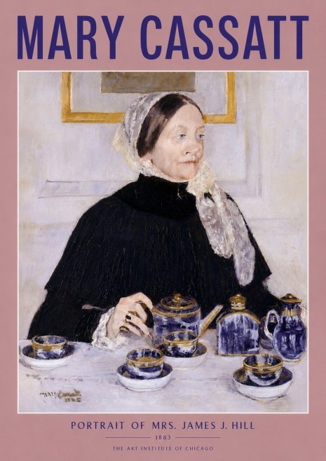 Mary Cassatt Portrait of Mrs. James J. Hill No4 - Plakát