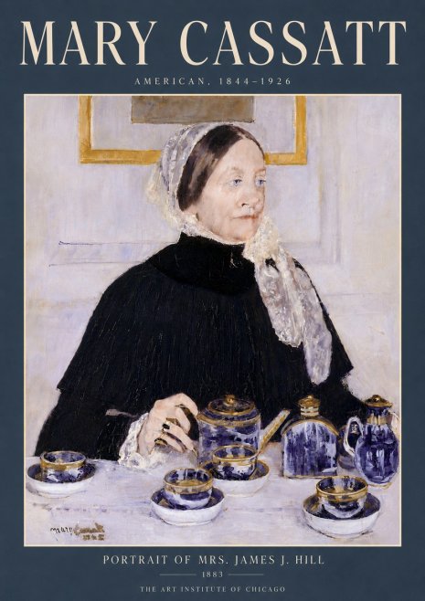 Mary Cassatt Portrait of Mrs. James J. Hill No6 - Plakát