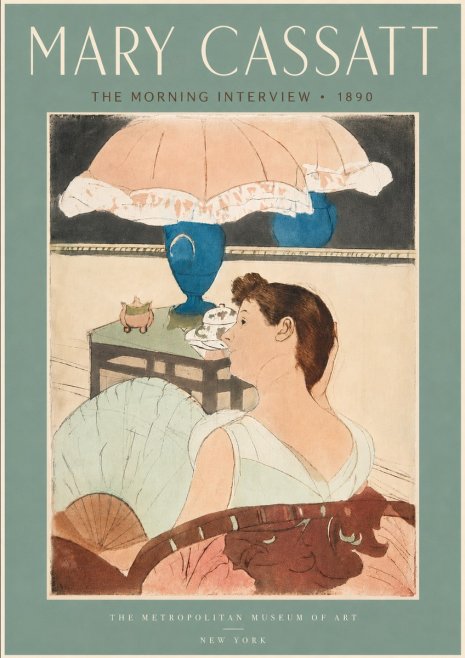Mary Cassatt The Morning Interview No5 - Plakát