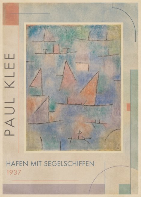 Paul Klee Hafen Mit Segelschiffen No1 - Plakát