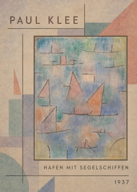 Paul Klee Hafen Mit Segelschiffen No2 - Plakát