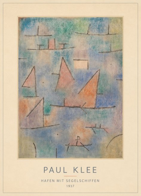 Paul Klee Hafen Mit Segelschiffen No4 - Plakát