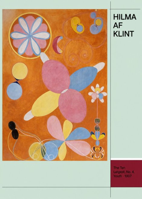 Hilma af Klint The Ten Largest, No. 4, Youth No4 - Plakát