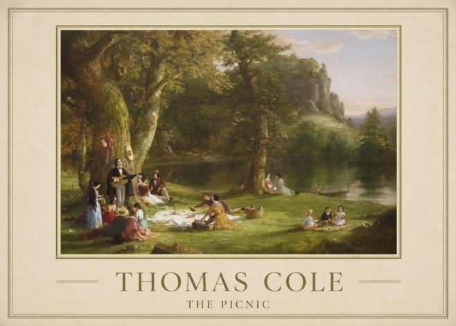 Thomas Cole The Picnic No1 - Plakát