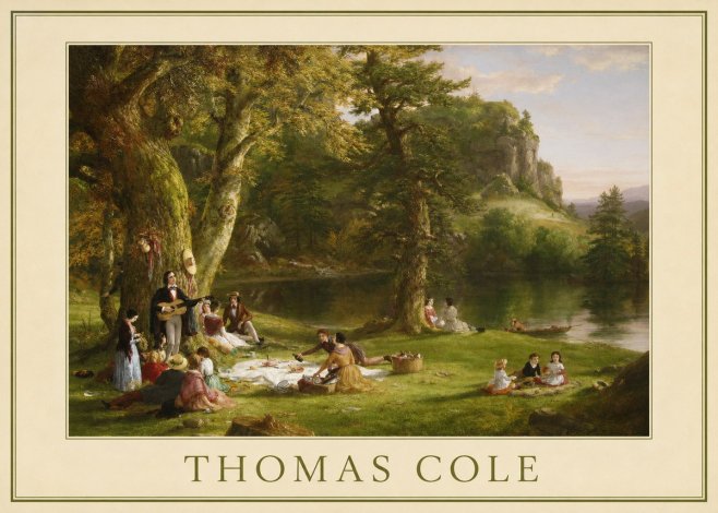 Thomas Cole The Picnic No6 - Plakát