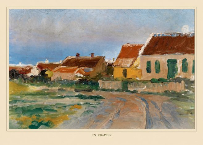 P.S. Krøyer Houses in Skagen No4 - Plakát
