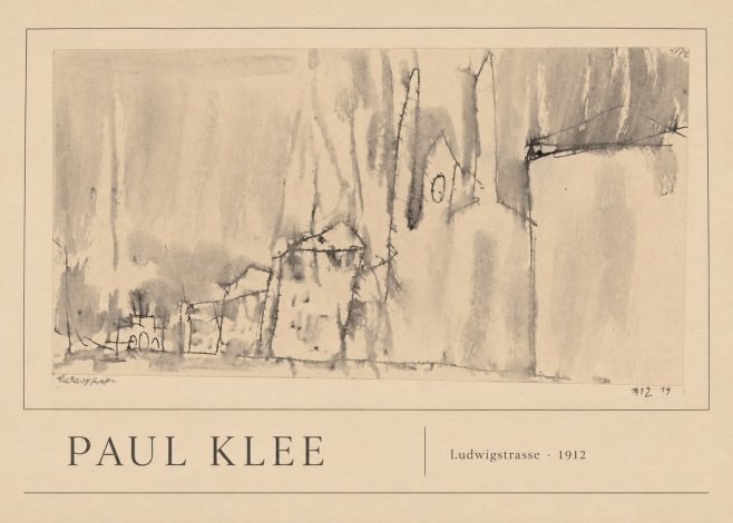 Paul Klee Ludwigstrasse No1 - Plakát