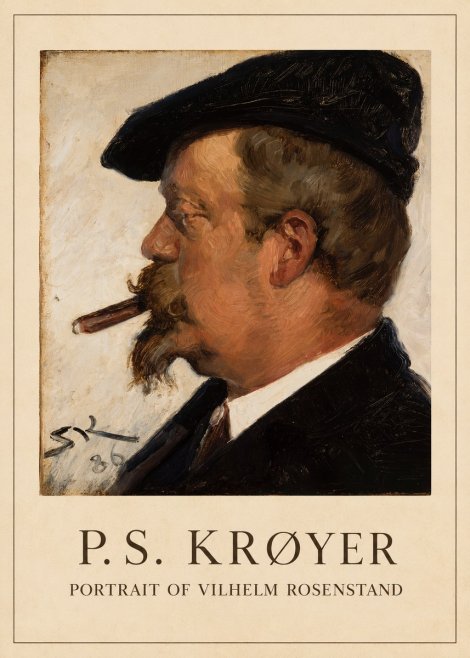 P.S. Krøyer Portrait of Vilhelm Rosenstand No1 - Plakát
