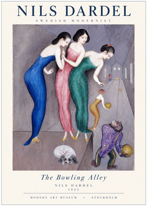 Nils Dardel Three Graces No2 - Plakát