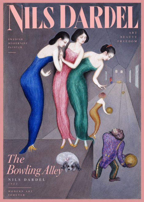 Nils Dardel Three Graces No3 - Plakát