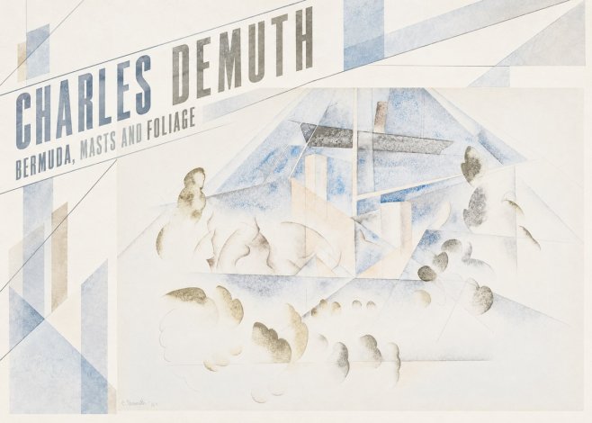 Charles Demuth Bermuda, Masts and Foliage No5 - Plakát
