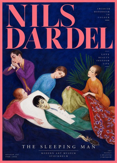 Nils Dardel The Sleeping Man No2 - Plakát