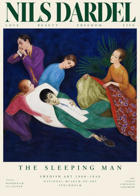 Nils Dardel The Sleeping Man No5 - Plakát