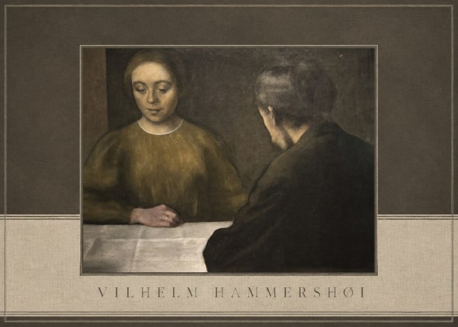 Vilhelm Hammershøi A Conversation No4 - Plakát