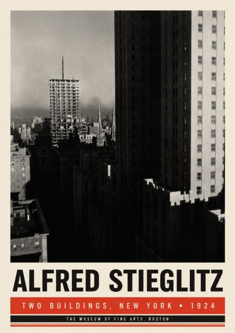 Alfred Stieglitz Two Buildings, New York No6 - Plakát