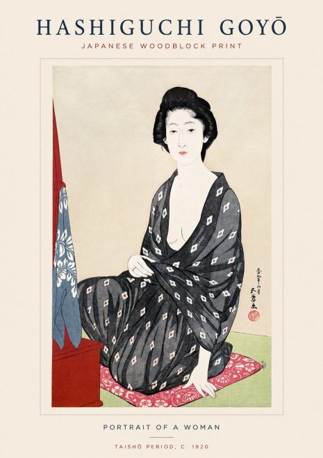 Hashiguchi Goyō Portrait of a Woman No1 - Plakát