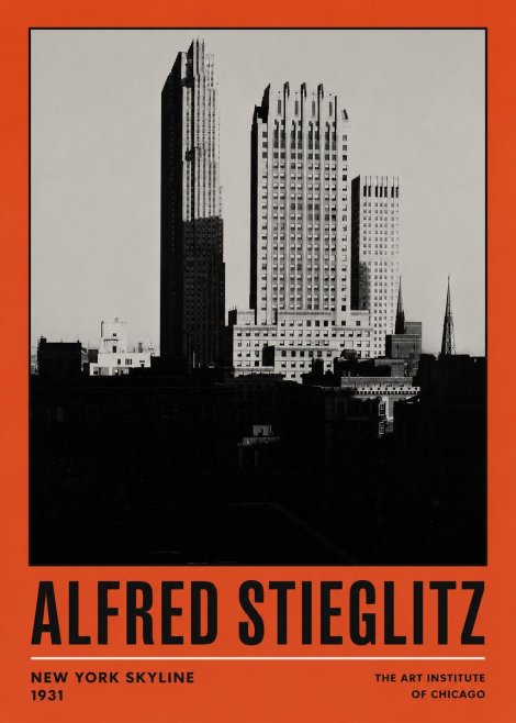 Alfred Stieglitz New York Skyline No2 - Plakát
