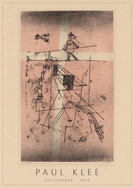 Paul Klee Seiltänzer III No4 - Plakát
