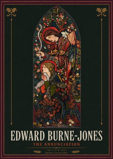 Edward Burne-Jones The Annunciation I No2 - Plakát