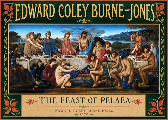 Edward Burne-Jones The Feast of Pelaea No3 - Plakát
