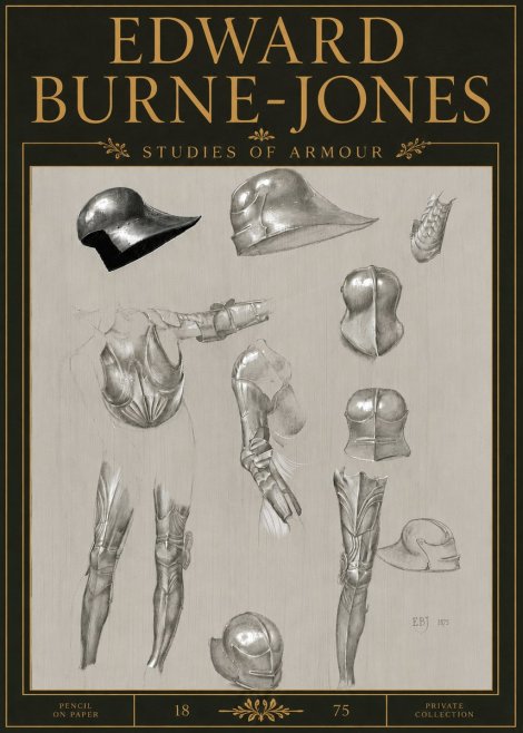 Edward Burne-Jones Studies of Armour No5 - Plakát