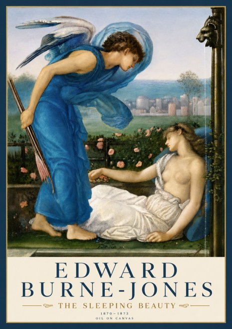 Edward Burne-Jones The Sleeping Beauty No4 - Plakát