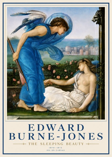 Edward Burne-Jones The Sleeping Beauty No6 - Plakát