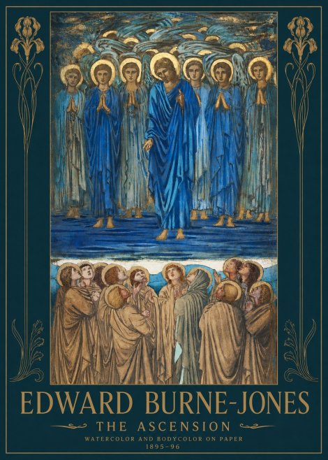 Edward Burne-Jones The Ascension No2 - Plakát