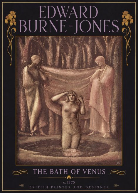 Edward Burne-Jones The Bath of Venus No5 - Plakát