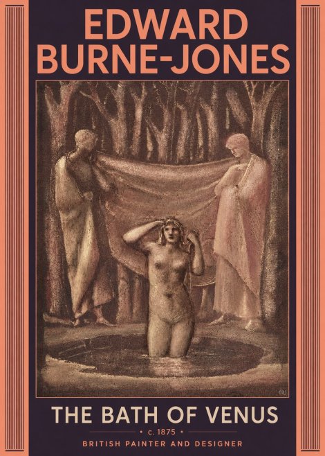 Edward Burne-Jones The Bath of Venus No6 - Plakát