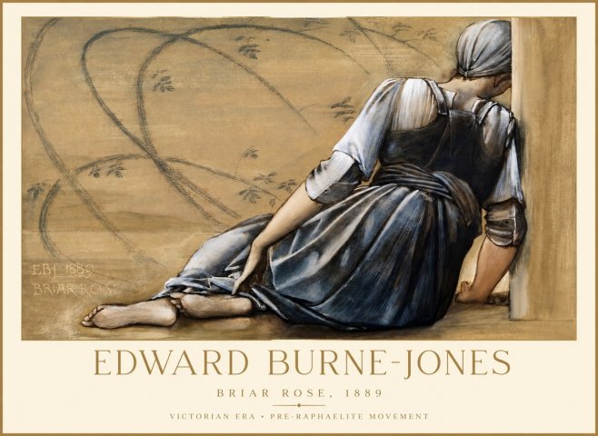 Edward Burne-Jones Briar Rose No1 - Plakát