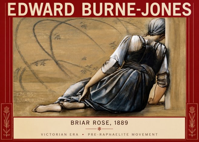 Edward Burne-Jones Briar Rose No3 - Plakát