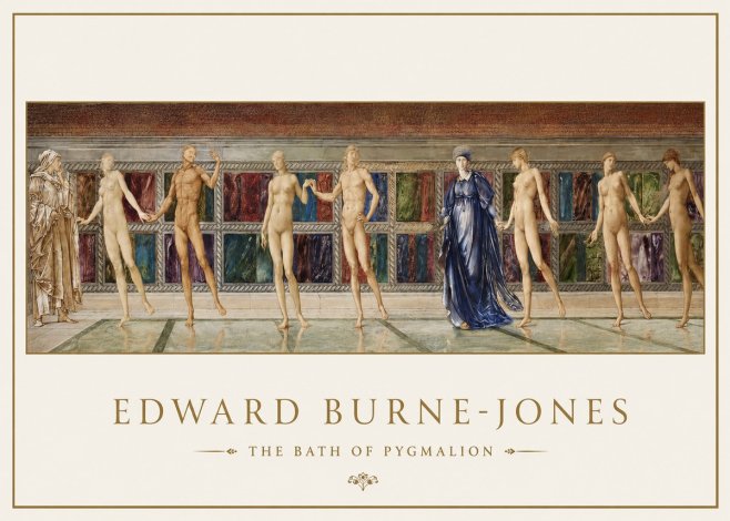 Edward Burne-Jones The Bath of Pygmalion No1 - Plakát