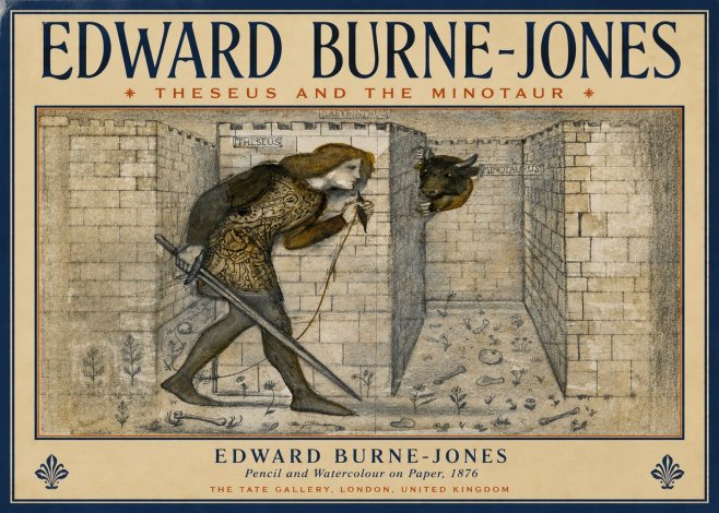 Edward Burne-Jones Theseus and the Minotaur No4 - Plakát