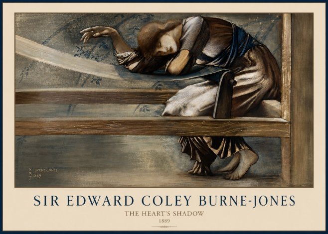 Edward Burne-Jones The Heart's Shadow No2 - Plakát