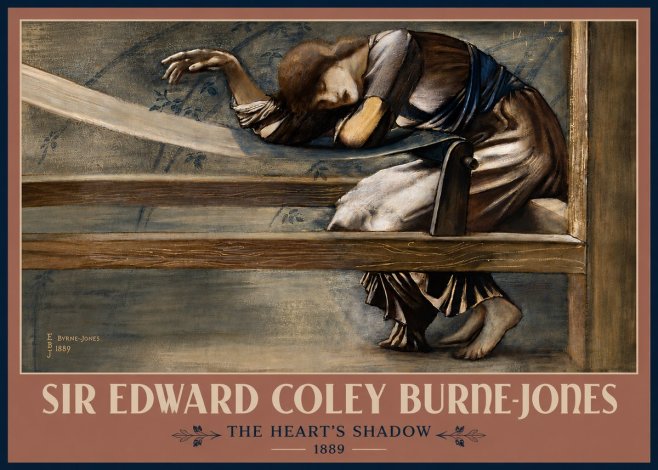 Edward Burne-Jones The Heart's Shadow No5 - Plakát