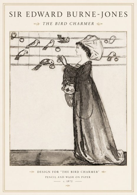 Edward Burne-Jones The Bird Charmer No1 - Plakát