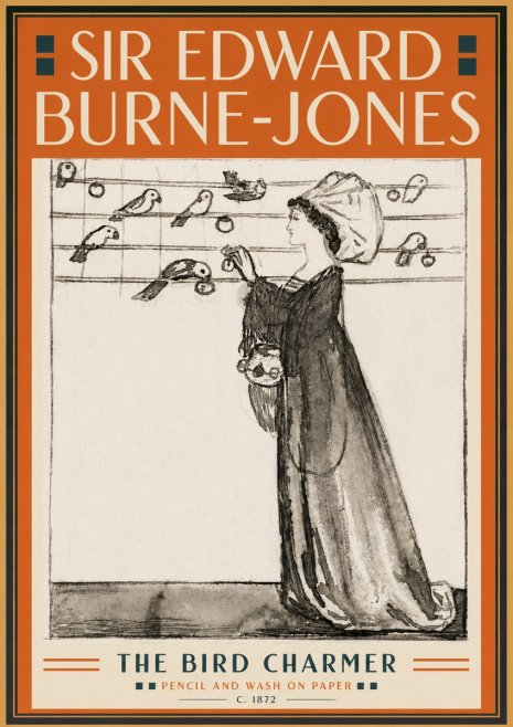 Edward Burne-Jones The Bird Charmer No5 - Plakát