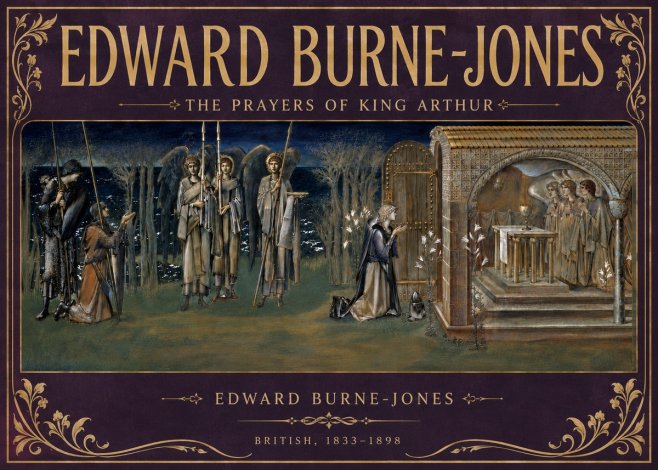 Edward Burne-Jones The Prayers of King Arthur No5 - Plakát