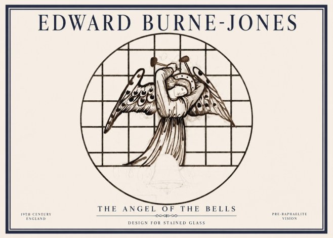 Edward Burne-Jones The Angel of the Bells No1 - Plakát